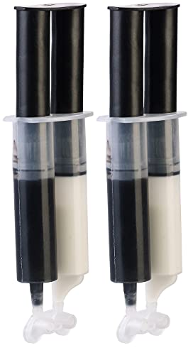 AGT Professional Klebstoffe: 2er-Set 2-Komponenten-Kleber aus Epoxidharz, je 2x 25 ml, 45 Min. (2 Komponenten Epoxy Kleber, Kleber für Polster, Keramik Reparatur) von AGT Professional