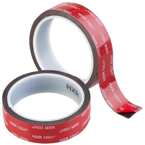 AGT Tape: 2er Set Industrie Acryl Doppelklebebänder, 2,5cm x 3m, 27,5 kg pro Met (Power-Tape Reparatur-Klebeband, Acrylic Doppelseitiges Klebeband, Selbstklebende Fliesen) von AGT