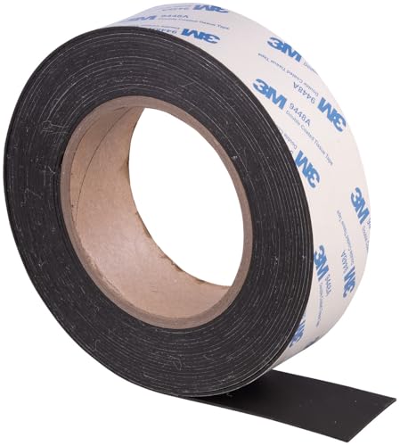 AGT Magnet Board-Band: Selbstklebendes Metallband 3 m x 35 mm x 1,2 mm für Magnethaftung (Magnetischer Metallstreifen, Selbstklebende Metallstreifen, Magnetband) von AGT