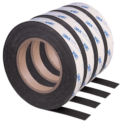 AGT Magnetklebebänder stark: 2er-Set Selbstklebendes A+B Magnetband, zuschneidbar, je 6m + 6m, 15mm (Metallbänder selbstklebend) von AGT