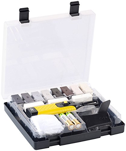 AGT Reparaturset: Reparatur-Set WRS-11.pvl für Kunststoff-Oberflächen (Reparaturset für Arbeitsplatten, Vinyl Reparatur Set, Loch Kunststofffenster reparieren) von AGT