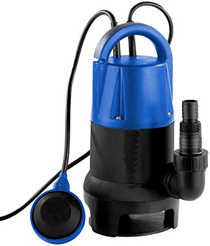 AGT Schmutzwasserpumpe: Tauchpumpe 400W mit Schwimmschalter - für Schmutzwasser geeignet (Tauchpumpe Komplett unter Wasser, Schmutzwassertauchpumpe, Durchmesser) von AGT