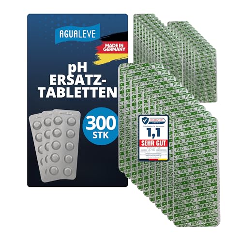 AGUALEVE® 300 pH-Wert (Phenol red) Rapid Pool Testtabletten | für Poolwasser-Schütteltest | Markenqualität Made in Germany | mit gratis digitalem Poolpflegeguide von AGUALEVE
