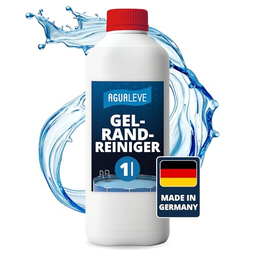 AGUALEVE® Gel-Randreiniger 1kg | entfernt wirkungsvoll Schmutzränder am Beckenrand | für Pools, Whirlpools und Planschbecken jeder Art | Markenqualität Made in Germany | Einfache und sichere Anwendung von AGUALEVE