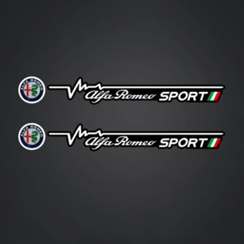Auto Emblem Logo für Alfa Romeo Giulia Giulietta 159 156 Stelvio Sportiva, Emblem Aufkleber -Auto Etikett Metallaufkleber Kühlerfigur,Auto Styling Dekoratives Ersatz Emblem-Einfach Zu Kleben von AGYF