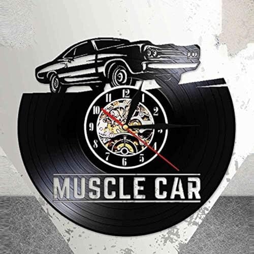 AGlitw 12 Zoll personalisierte -Muscle-Car- Vintage Silent Vinyl- LP- Cut-Length- von AGlitw