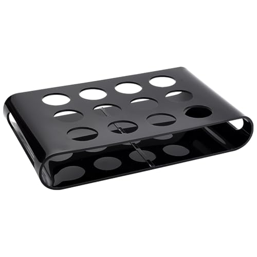 AHANDMAKER 12 Schnapsglashalter Schnapsglashalter Aus Acryl 1.56 Zoll Schnapsglastablett Montierter Acryl Server Für Restaurants Bar Familientreffen Schwarz von AHANDMAKER