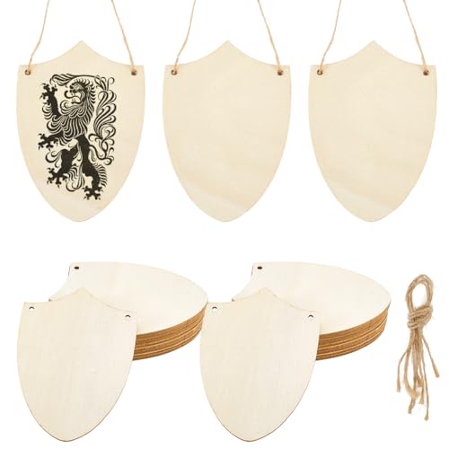 AHANDMAKER 40 Stück Schildförmiges Holzschild Zum Aufhängen Rustikale Unfertige Rohlinge 7x10cm Mit Natürlichen Juteseilen Für Feiertagsbasteln Klassenzimmer Türornamente Dekoration AHANDMAKER 40 Stück Schildförmiges Holzschild Zum Aufhängen Rustikale Unfertige Rohlinge 7x10cm Mit Natürlichen Juteseilen Für Feiertagsbasteln Klassenzimmer Türornamente Dekoration von AHANDMAKER