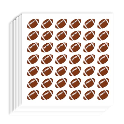 AHANDMAKER 840 Stück Selbstklebende Sportball-Etiketten, Aufkleber, 0.5,(1) cm, Rugby-Sport-Aufkleber Für Planer, Kalender, Scrapbooking, Basteln, Party-Dekoration, Geschenktüten-Siegel Für Party von AHANDMAKER