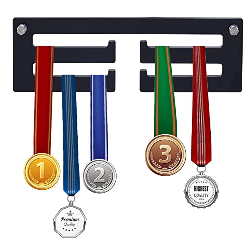 AHANDMAKER Medaillen-Aufhänger, 30 cm Rechteckiger Acryl-Medaillenaufhänger, Wandhalterung, Medaillenhalter, Rahmen Für alle Sportmedaillen, Fußball, Rennen, Schwarz AHANDMAKER Medaillen-Aufhänger, 30 cm Rechteckiger Acryl-Medaillenaufhänger, Wandhalterung, Medaillenhalter, Rahmen Für alle Sportmedaillen, Fußball, Rennen, Schwarz von AHANDMAKER