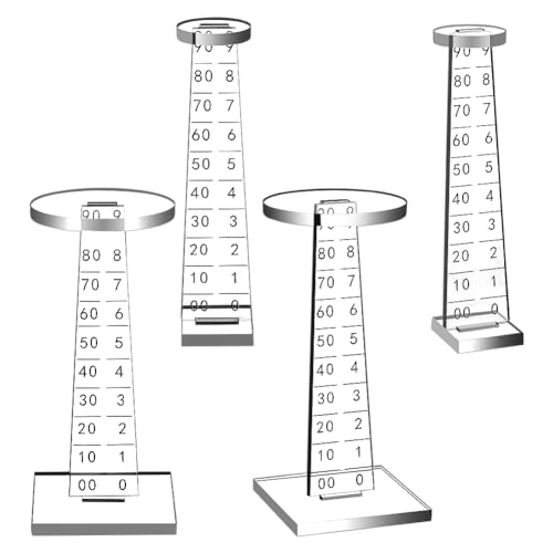 AHANDMAKER Flying Miniatures Combat Riser Acryl Flugständer DND Flying Platforms Flyer Risers für Tischspiele Transparente Flugbasis mit Hering von AHANDMAKER