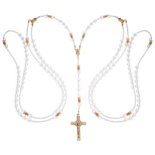 AHANDMAKER Hochzeits Lasso Mit Kristallen Lazo Para Boda Zubehör Hochzeits Lasso Seil Set Mit Kreuzanhänger Hochzeits Einheitskordel Für Traditionelle Hochzeitszeremonie Hochzeits Brautgeschenk Golden von AHANDMAKER