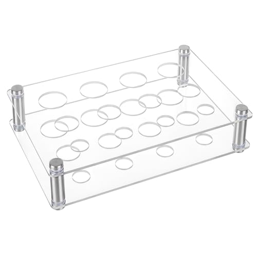 AHANDMAKER Transparentes Reagenzglasgestell Aus Acryl 12 löcher Labor Reagenzglas Rack Halter Für 10ml Reagenzgläser Chemie Labor Labor Reagenzglasständer Für Wissenschaftliche Experimente von AHANDMAKER