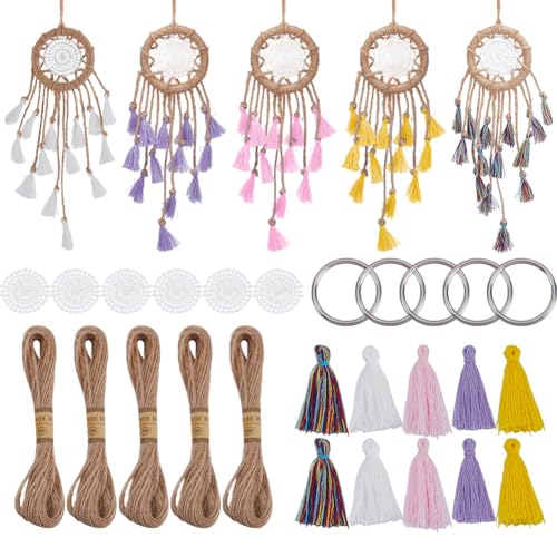 AHANDMAKER Traumfänger Bausätze Zum Selbermachen Handgefertigte Kleine Traumfänger Bastelbedarf Böhmische Hängeornamente Bastelset Für Schlafzimmer Fenster Heimdekoration Geschenk AHANDMAKER Traumfänger Bausätze Zum Selbermachen Handgefertigte Kleine Traumfänger Bastelbedarf Böhmische Hängeornamente Bastelset Für Schlafzimmer Fenster Heimdekoration Geschenk von AHANDMAKER