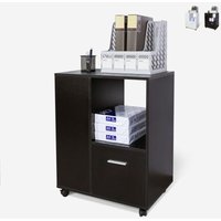 3-Fach-Rollenregalschrank Dundee - Schwarz 3-Fach-Rollenregalschrank Dundee - Schwarz von AHD AMAZING HOME DESIGN