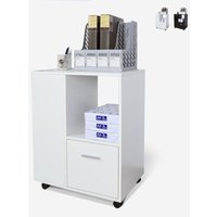 3-Fach-Rollenregalschrank Dundee - Weiß 3-Fach-Rollenregalschrank Dundee - Weiß von AHD AMAZING HOME DESIGN