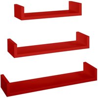 3er set wandregal mod. Calamita farbe rot 3er set wandregal mod. Calamita farbe rot von AHD AMAZING HOME DESIGN