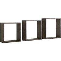 Ahd Amazing Home Design - Kubischer 3er set wandregal mod. InCubo Slim farbe eiche dunkel Ahd Amazing Home Design - Kubischer 3er set wandregal mod. InCubo Slim farbe eiche dunkel von AHD AMAZING HOME DESIGN