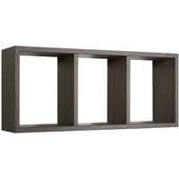 Ahd Amazing Home Design - Rechteckiger wandregal mit 3 fächern mod. Tristano farbe eiche dunkel von AHD AMAZING HOME DESIGN