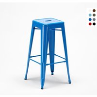 Barhocker 76cm aus stahl metall für bar und küche Steel Up - Blau Barhocker 76cm aus stahl metall für bar und küche Steel Up - Blau von AHD AMAZING HOME DESIGN