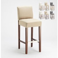 Barhocker Holzküche Design Hoch 74 cm Comfort XL - Beige von AHD AMAZING HOME DESIGN