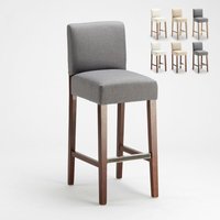 Barhocker Holzküche Design Hoch 74 cm Comfort XL - Grau von AHD AMAZING HOME DESIGN