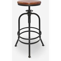 Barhocker verstellbar im Vintage-Stil mit Fußstütze Klom von AHD AMAZING HOME DESIGN