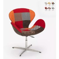 Drehbarer Stuhl Sessel im Patchwork Stil höhenverstellbar Stork - Patchwork 4 von AHD AMAZING HOME DESIGN