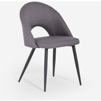 Eleganter Design-Polsterstuhl für Küche und Esszimmer Jarla - Dunkel Grau von AHD AMAZING HOME DESIGN
