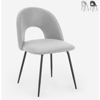 Eleganter gepolsterter Stoffstuhl für Wohnzimmer und Esszimmer Sarwa - Hellgrau Eleganter gepolsterter Stoffstuhl für Wohnzimmer und Esszimmer Sarwa - Hellgrau von AHD AMAZING HOME DESIGN