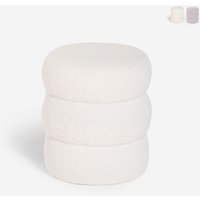 Fußhocker Teddy Bouclé im modernen Zylinderdesign Okami - Weiß Fußhocker Teddy Bouclé im modernen Zylinderdesign Okami - Weiß von AHD AMAZING HOME DESIGN