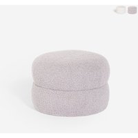 Fusshocker niedrig für das Wohnzimmer aus Teddybouclé-Stoff Raion - Grau Fusshocker niedrig für das Wohnzimmer aus Teddybouclé-Stoff Raion - Grau von AHD AMAZING HOME DESIGN
