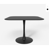 Goblet stil quadratischer Tisch mit abgerundeten Kanten Esszimmer Küche Bar Lillium 100 - Schwarz von AHD AMAZING HOME DESIGN
