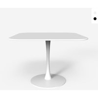 Goblet stil quadratischer Tisch mit abgerundeten Kanten Esszimmer Küche Bar Lillium 100 - Weiß Goblet stil quadratischer Tisch mit abgerundeten Kanten Esszimmer Küche Bar Lillium 100 - Weiß von AHD AMAZING HOME DESIGN