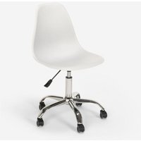 Höhenverstellbarer Drehstuhl Bürostuhl Büro Rollen Design Wooden Roll Light von AHD AMAZING HOME DESIGN