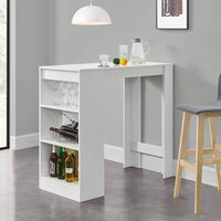 Hoher moderner Tisch für Küche und Bar, 103 cm hoch, mit seitlichen Ablagen Petra Hoher moderner Tisch für Küche und Bar, 103 cm hoch, mit seitlichen Ablagen Petra von AHD AMAZING HOME DESIGN