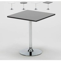 Kaffee Tisch Rund und Quadratisch Weiß Schwarz 70x70 Bistrot von AHD AMAZING HOME DESIGN