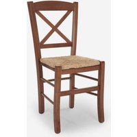 Klassischer Stuhl mit geflochtenem Sitz Esszimmer Trattoria Venezia Croce Paglia von AHD AMAZING HOME DESIGN