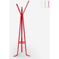 Kleiderständer Garderobe aus Holz Eingang Wohnzimmer Nordstrand - Rot von AHD AMAZING HOME DESIGN