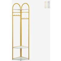 Kleiderständer bodenstehend für den Flur mit platzsparenden Ablagen Shiney - Gold Kleiderständer bodenstehend für den Flur mit platzsparenden Ablagen Shiney - Gold von AHD AMAZING HOME DESIGN