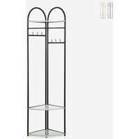 Kleiderständer bodenstehend für den Flur mit platzsparenden Ablagen Shiney - Schwarz Kleiderständer bodenstehend für den Flur mit platzsparenden Ablagen Shiney - Schwarz von AHD AMAZING HOME DESIGN