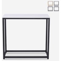 Konsolentisch modern Eingang aus Metall 80x30x75cm Nigel - Weiß von AHD AMAZING HOME DESIGN