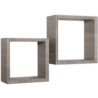 Kubischer 2er set wandregal mod. Ginevra farbe eiche mokka Kubischer 2er set wandregal mod. Ginevra farbe eiche mokka von AHD AMAZING HOME DESIGN