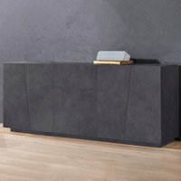 Küchen- und Wohnzimmer-Sideboard 220cm mit 2 Fächern und 3 Schubladen in Schiefer-Design Vega Side Küchen- und Wohnzimmer-Sideboard 220cm mit 2 Fächern und 3 Schubladen in Schiefer-Design Vega Side von AHD AMAZING HOME DESIGN