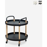 Lebensmittelwagen rund im skandinavischen Design mit Rädern Biky - Schwarz Lebensmittelwagen rund im skandinavischen Design mit Rädern Biky - Schwarz von AHD AMAZING HOME DESIGN