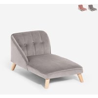 Liegestuhl Sofa für Hunde und Katzen aus Samt Serin - Grau von AHD AMAZING HOME DESIGN