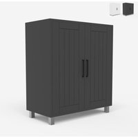 Mobiler Unterschrank Schrank 2 Türen 2 Regale modern Biston - Grau Mobiler Unterschrank Schrank 2 Türen 2 Regale modern Biston - Grau von AHD AMAZING HOME DESIGN