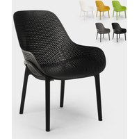 Moderne Designstühle für Küche und Bar aus Polypropylen Majestic - Schwarz von AHD AMAZING HOME DESIGN