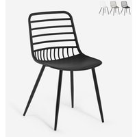 Moderne Stühle aus Polypropylen für Küche, Esszimmer, Bar Lenny - Schwarz von AHD AMAZING HOME DESIGN