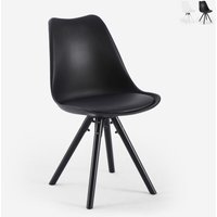 Moderne Stuhl für Esszimmer und Küche im nordischen Stil Dorva - Schwarz von AHD AMAZING HOME DESIGN